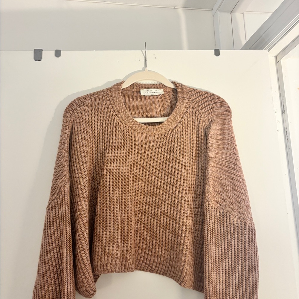 Cozy Brown Knit Sweater